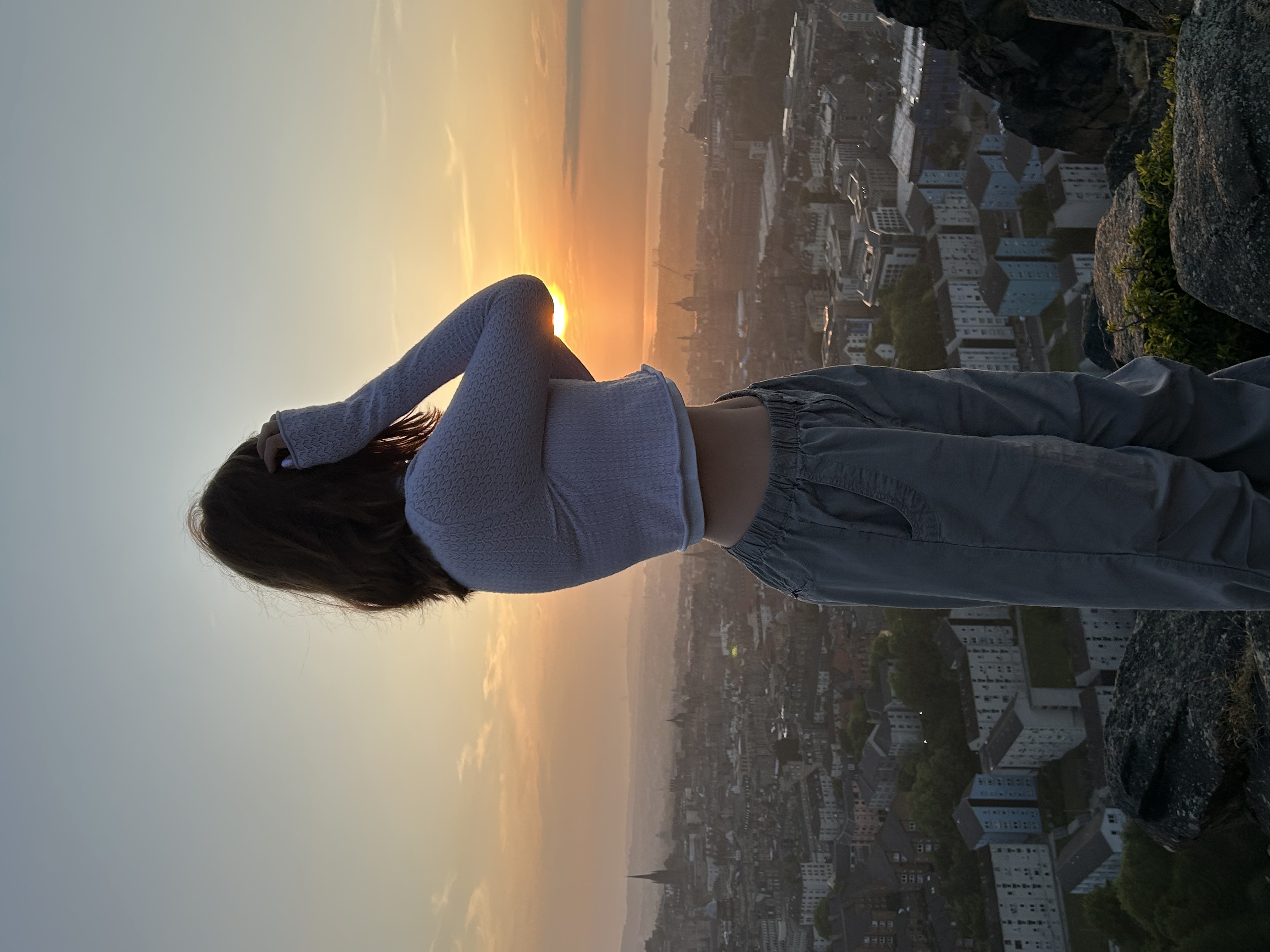 A photo of Ava at Arthur's Seat